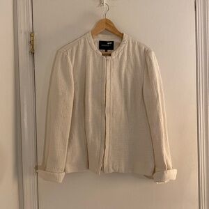 Lafayette 148 size 14 off-white jacket.